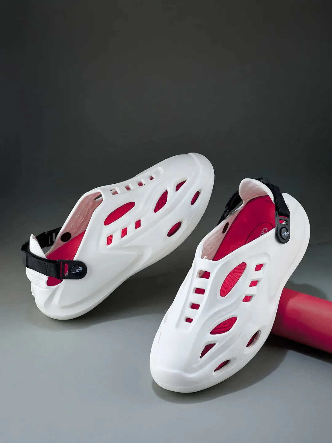 GC-4019B White Men's Clogs