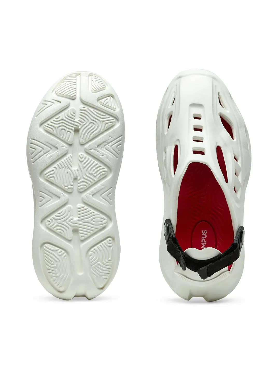 GC-4019B White Men's Clogs