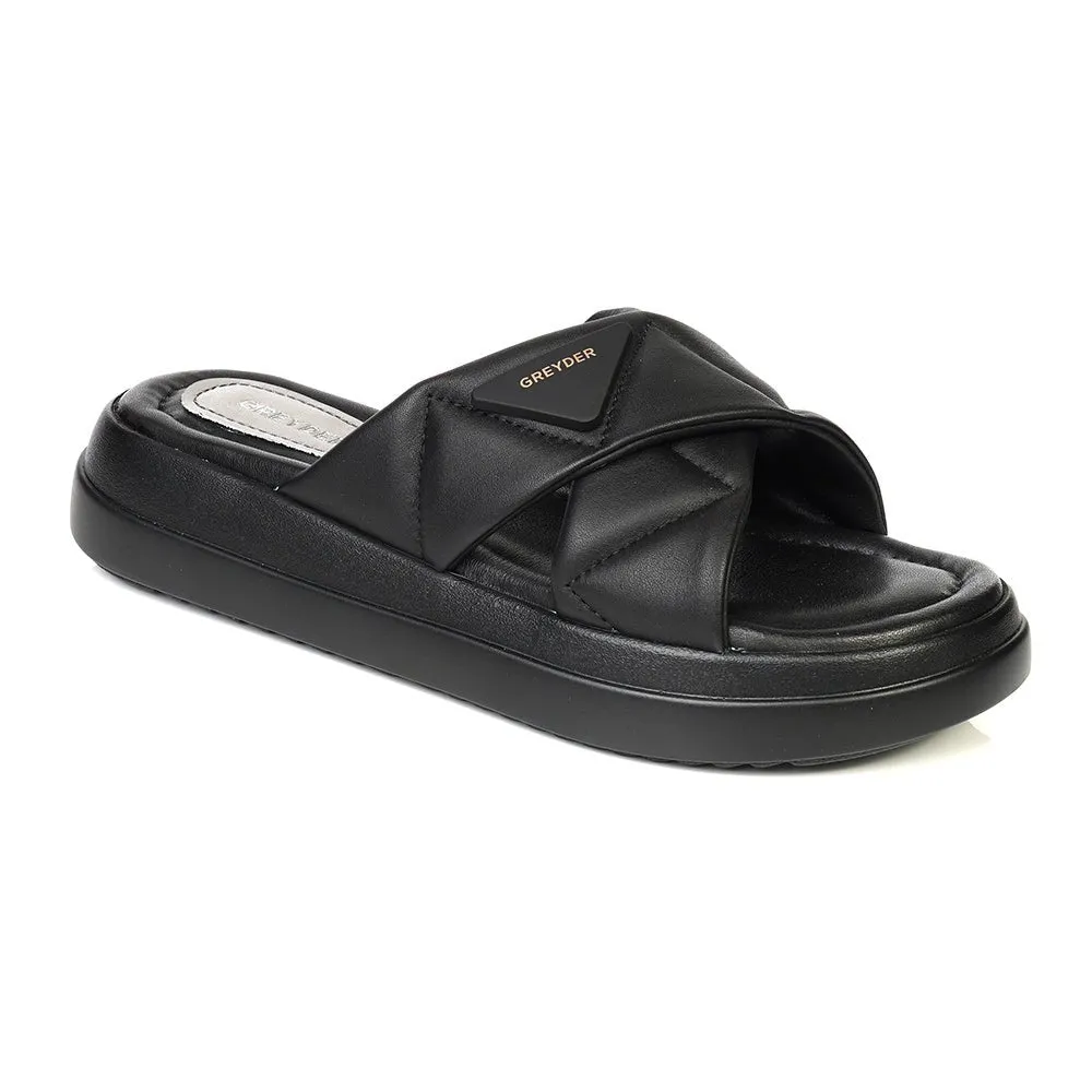 Greyder Women's Stylish Geometric Slippers
