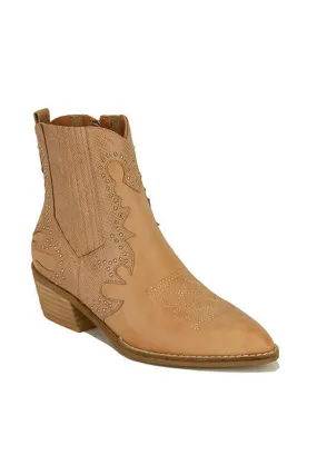 High Top Casual Booties in Taupe Brown