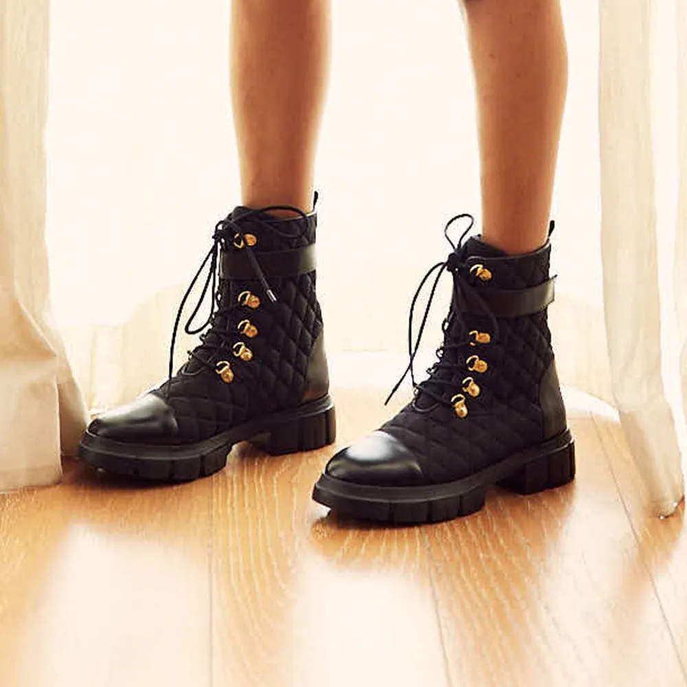 High Top Quilted Boots