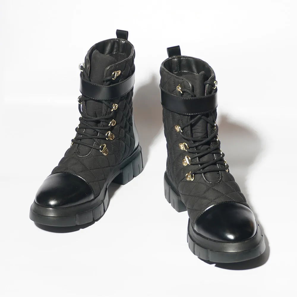 High Top Quilted Boots