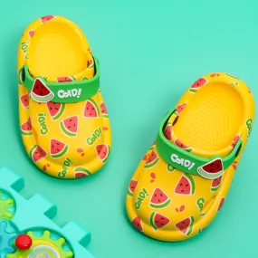 Juicy Fun for Tiny Feet: Watermelon Printed Clogs for Kids
