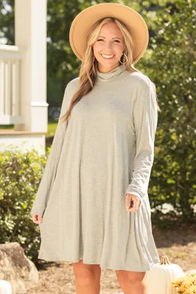 Keeping Toasty Dress, Heather Grey