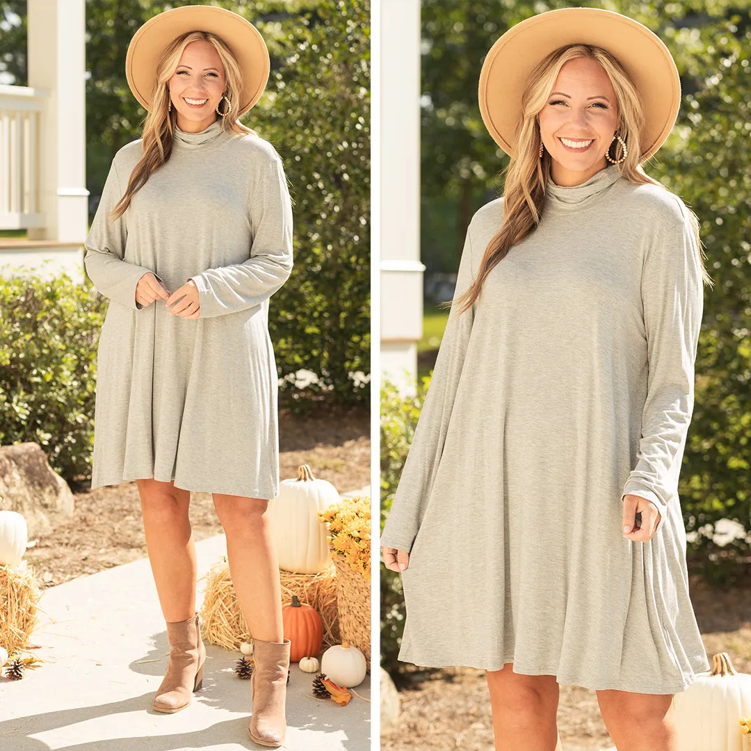 Keeping Toasty Dress, Heather Grey