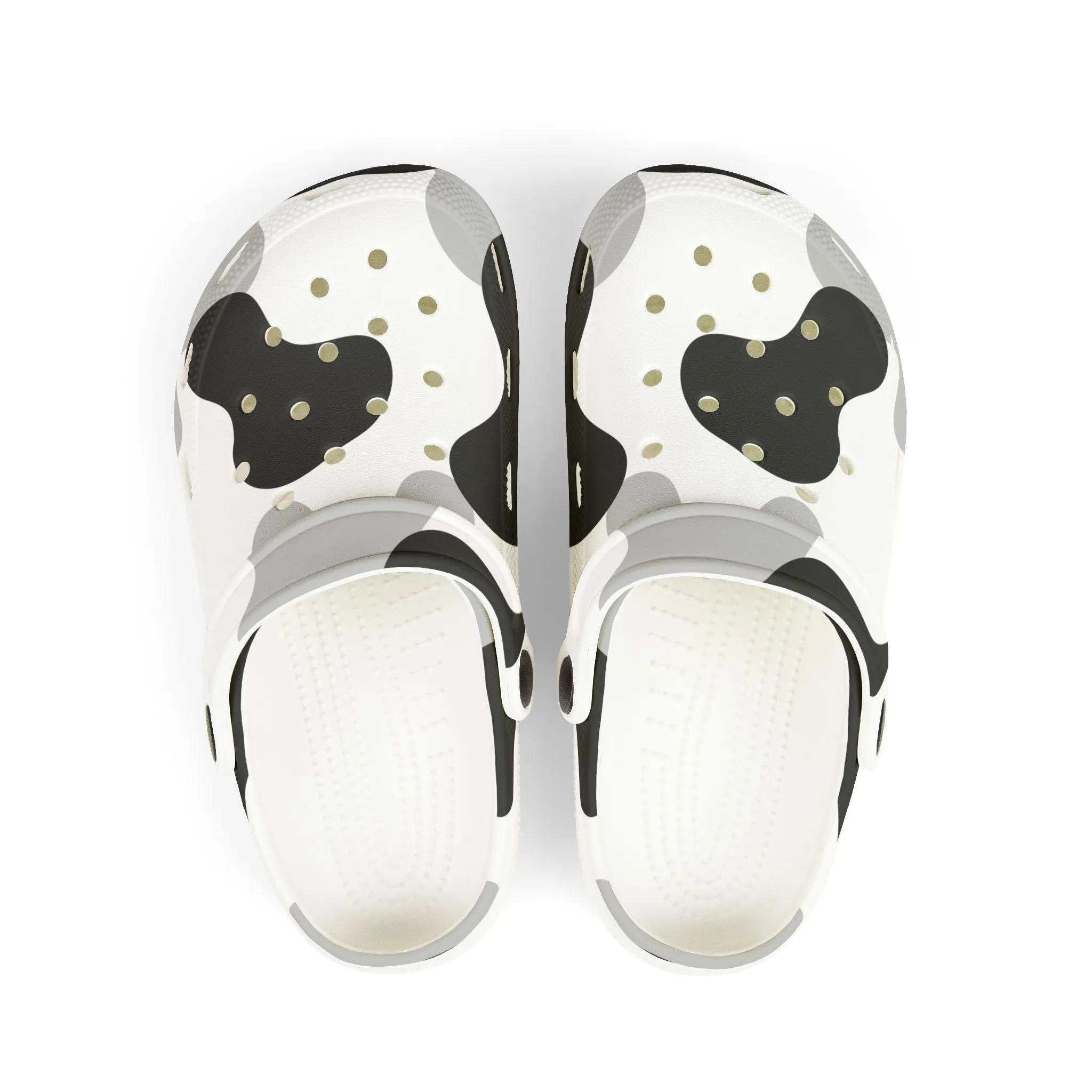 Kid's Cow Print EVA Foam Clogs - Fun, Comfortable Footwear for Playtime