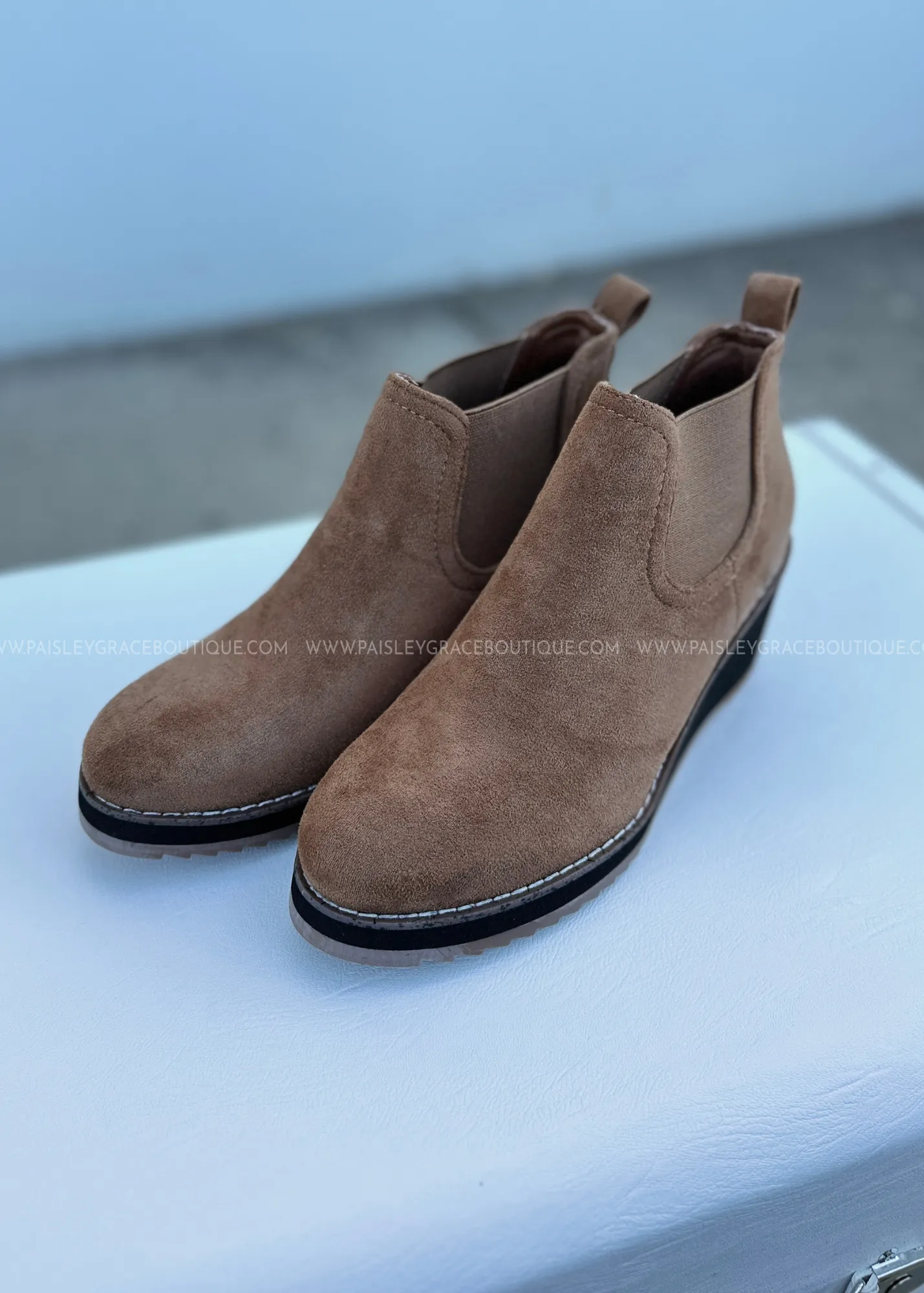 Love You A Latte Boots by Corkys - Tobacco Faux Suede
