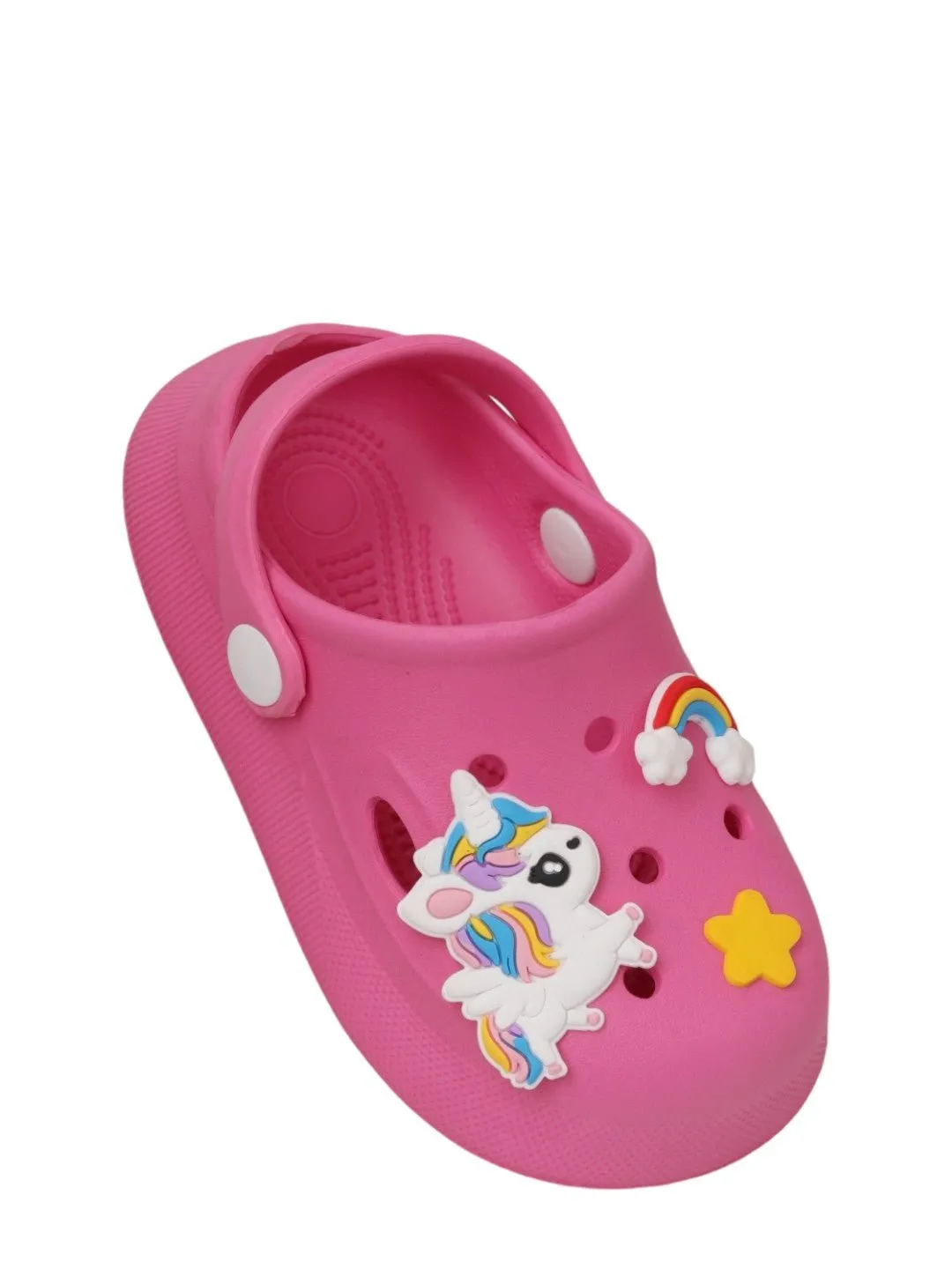 Magical Pink Unicorn and Rainbow Clogs for Kids