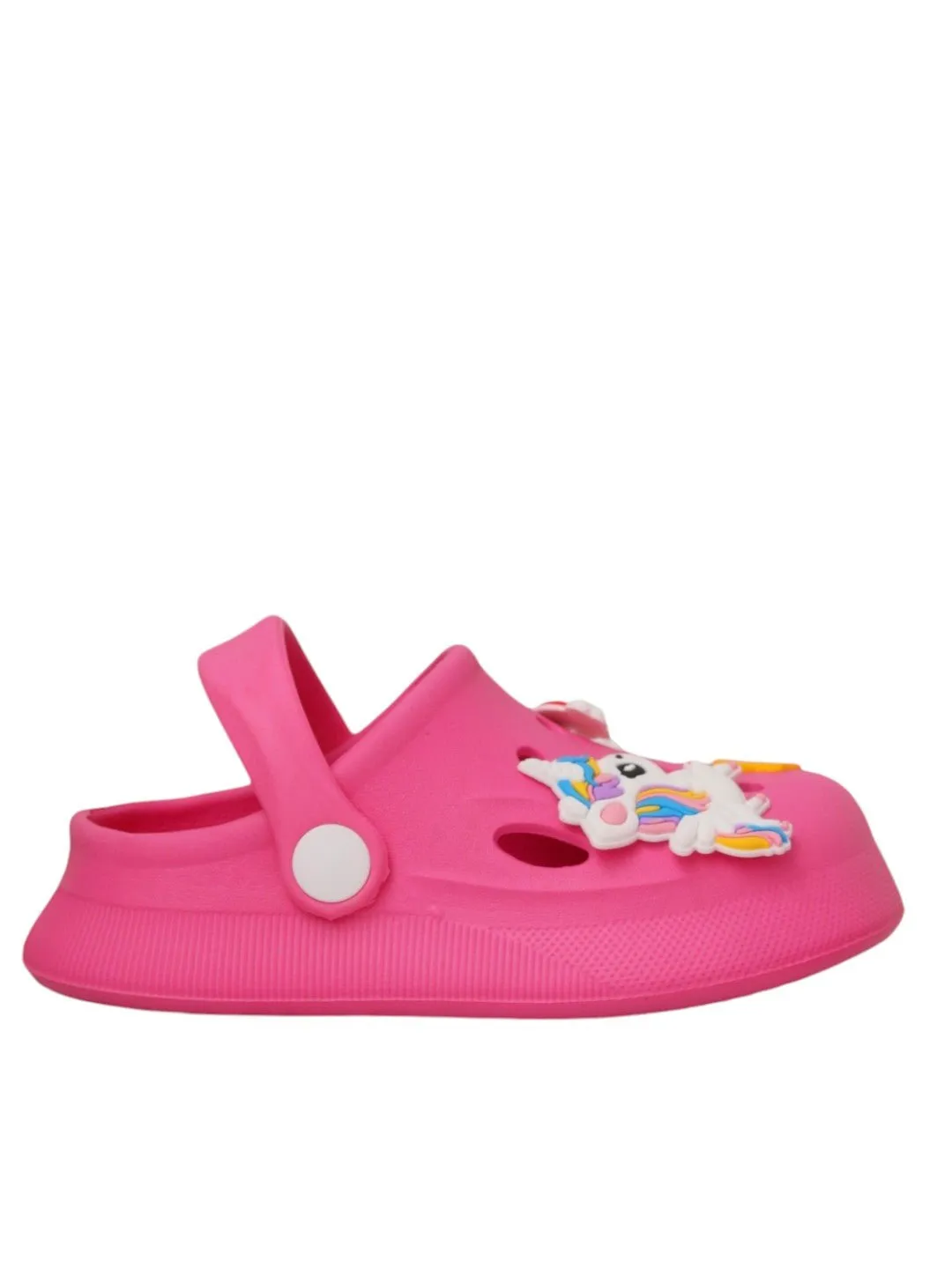 Magical Pink Unicorn and Rainbow Clogs for Kids