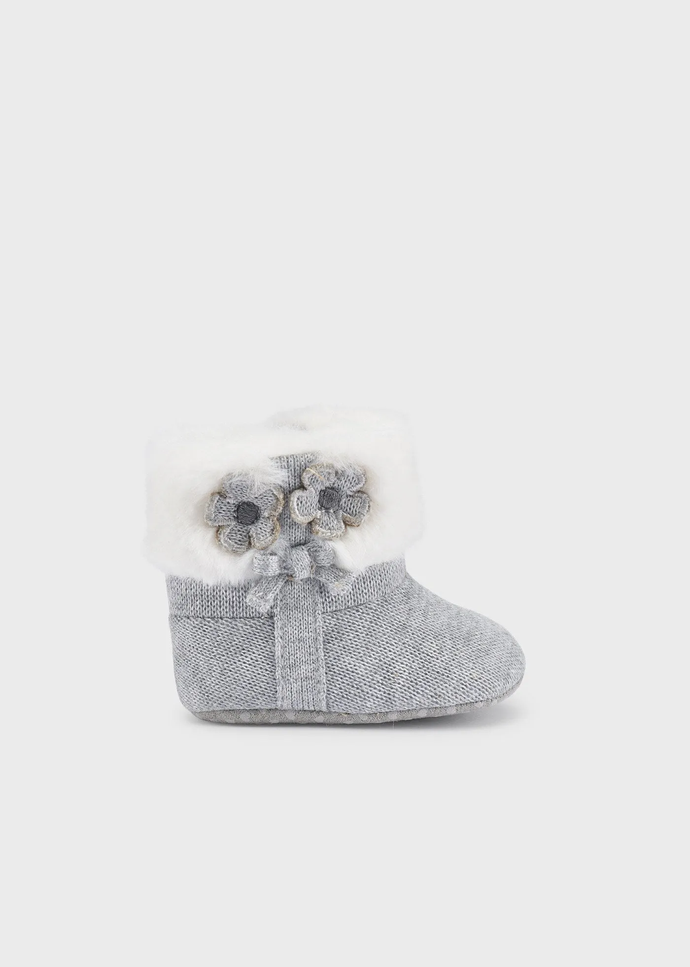 Mayoral Baby Knit Booties Grey _9567-037