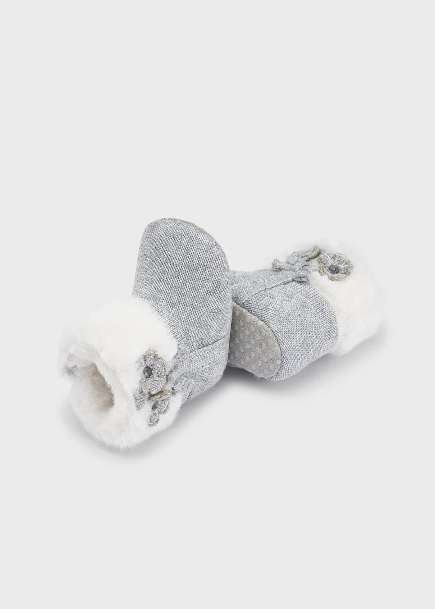 Mayoral Baby Knit Booties Grey _9567-037