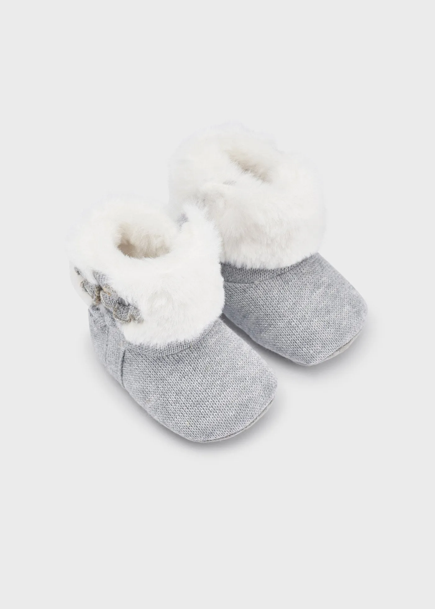 Mayoral Baby Knit Booties Grey _9567-037