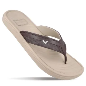 Men's Flip Flop Slippers - WC8725 Greige Brown