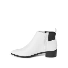 New George Women's Veena Booties in White, Sz 7