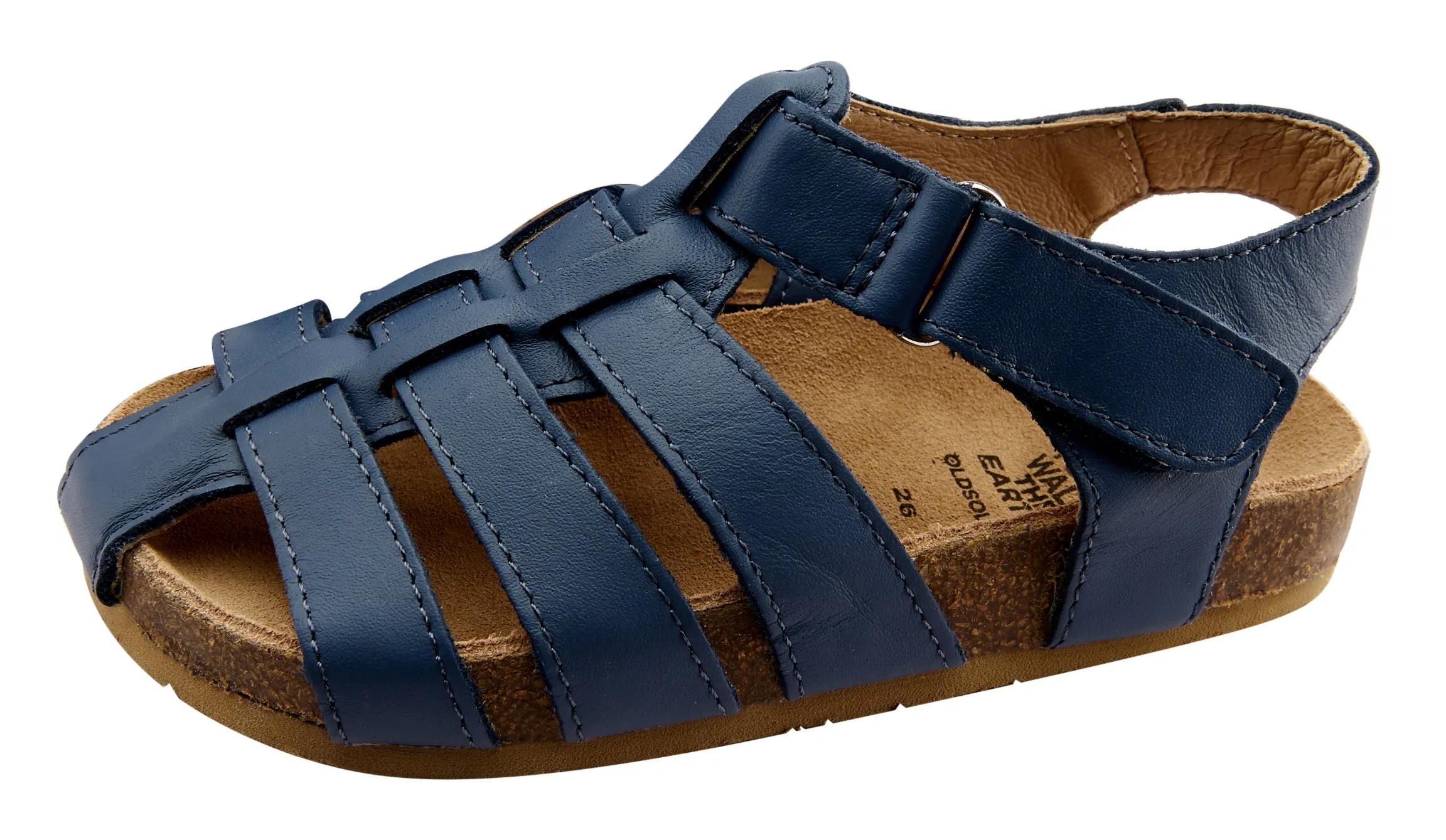 Old Soles Boy's Roadstar Fisherman Leather Sandals, Petrol