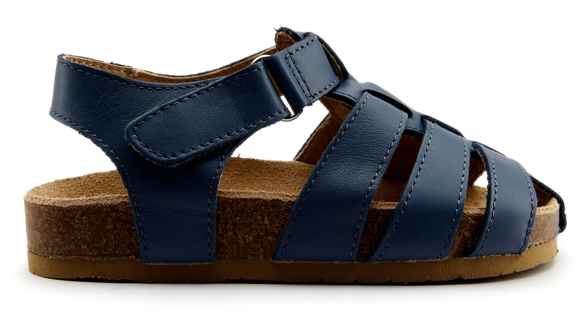 Old Soles Boy's Roadstar Fisherman Leather Sandals, Petrol