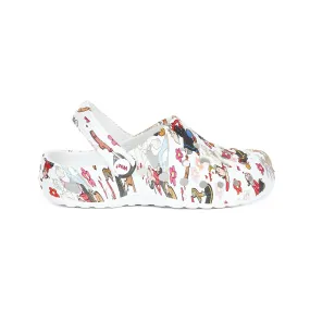 Olive in Love Print Clogs