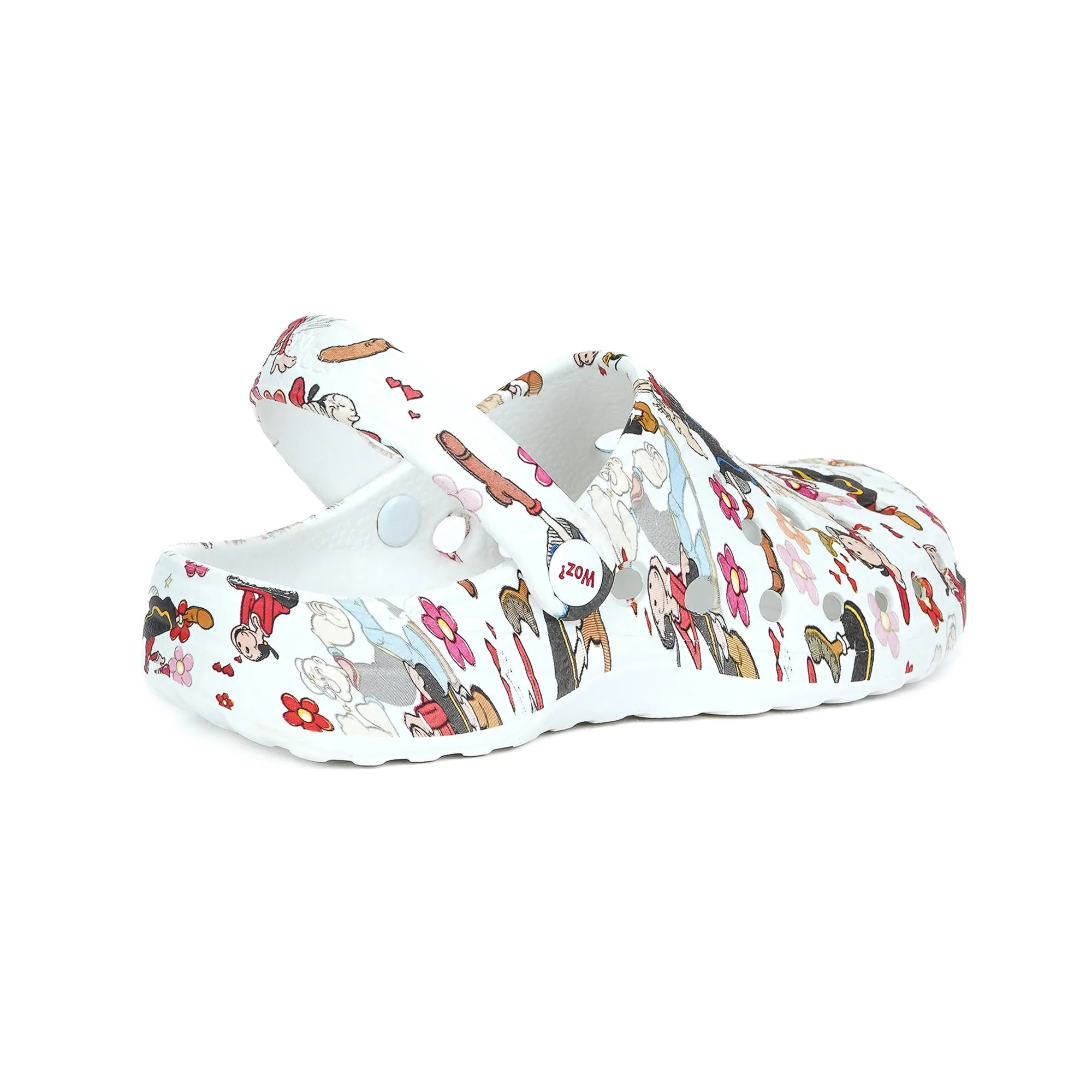 Olive in Love Print Clogs