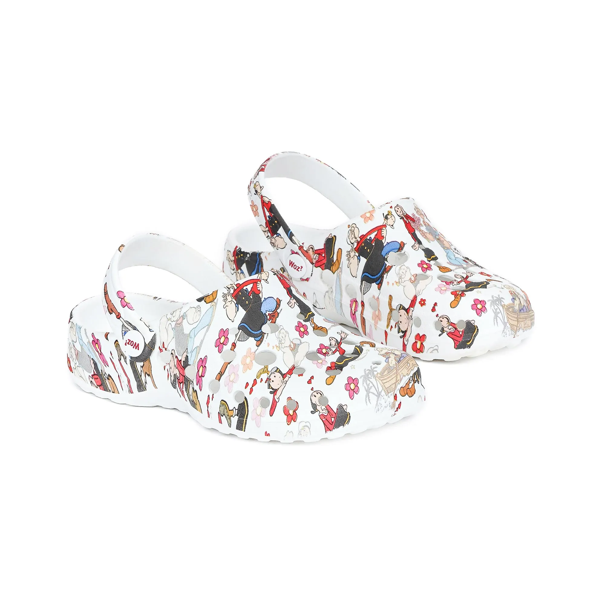 Olive in Love Print Clogs