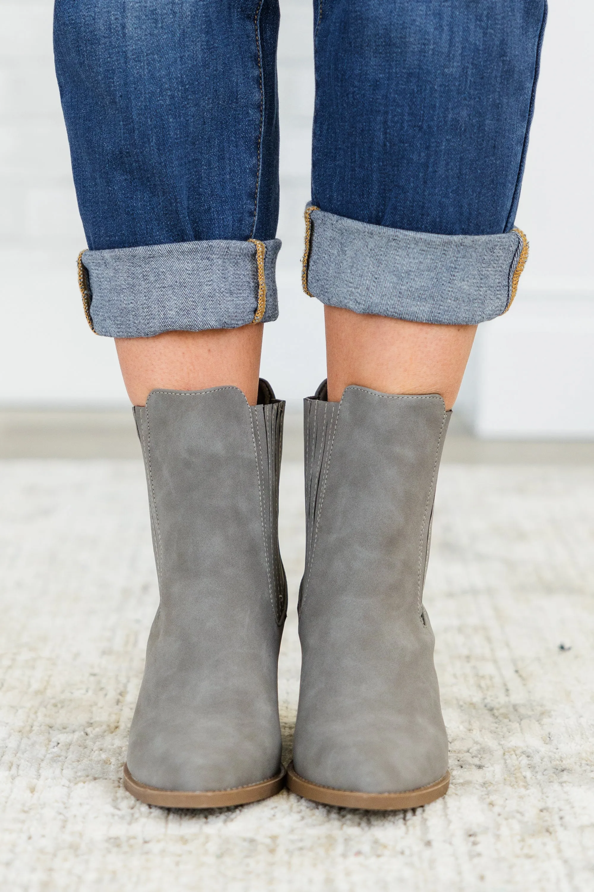 Over The Water Booties, Grey