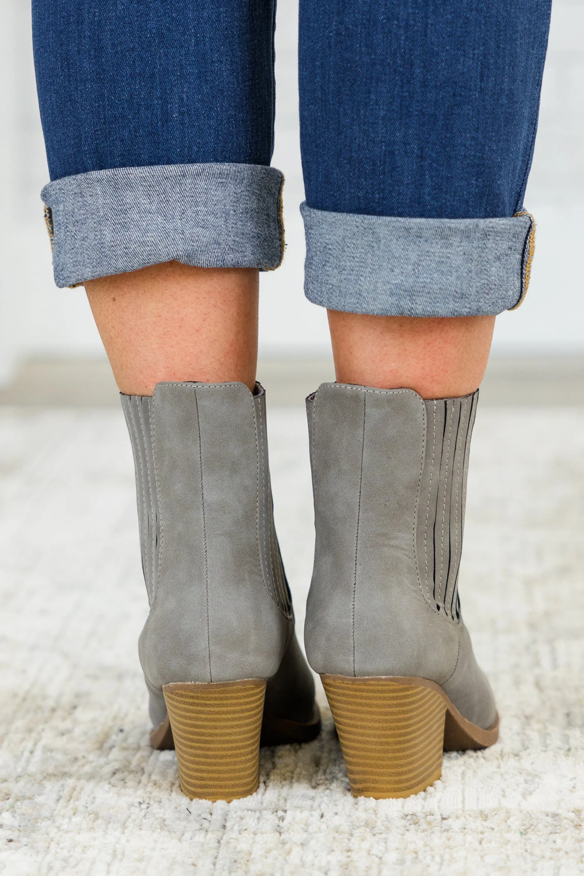 Over The Water Booties, Grey