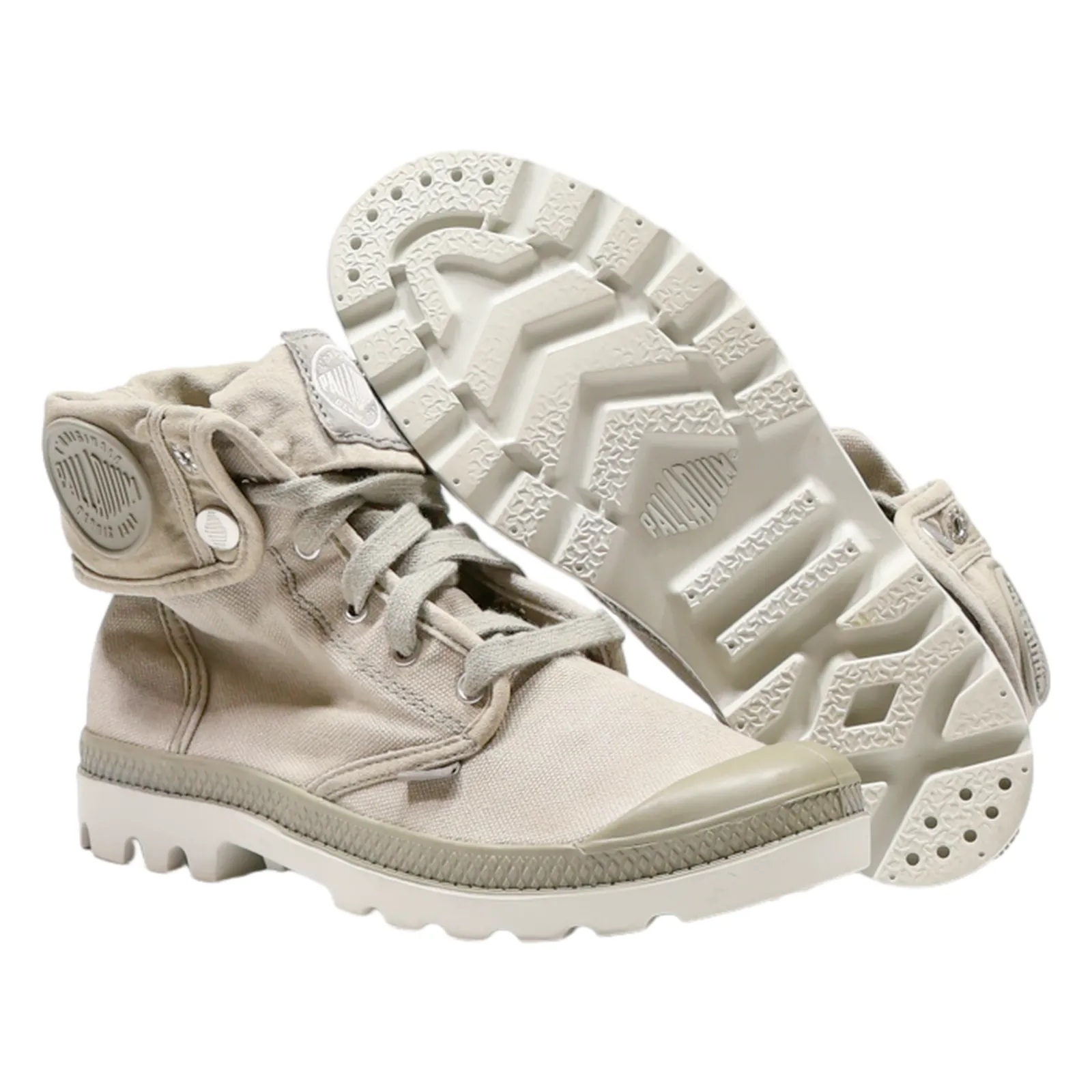 PALLADIUM Chukka Boots Beige Canvas Womens UK 5