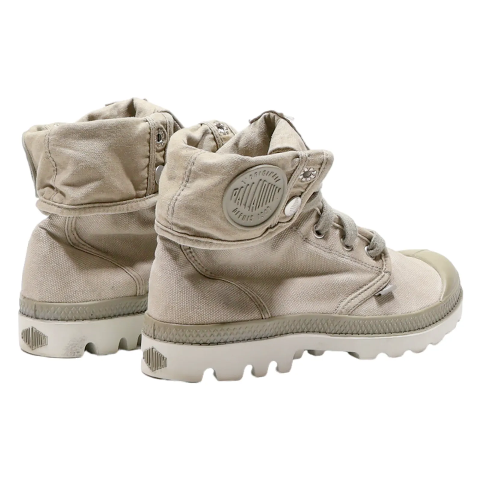 PALLADIUM Chukka Boots Beige Canvas Womens UK 5