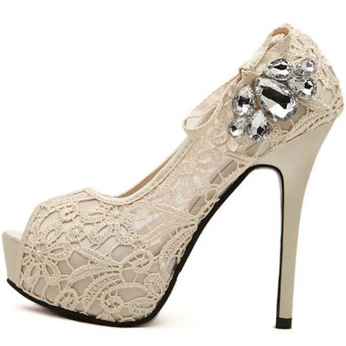 Platform High Heel  Peep Toe Sanda