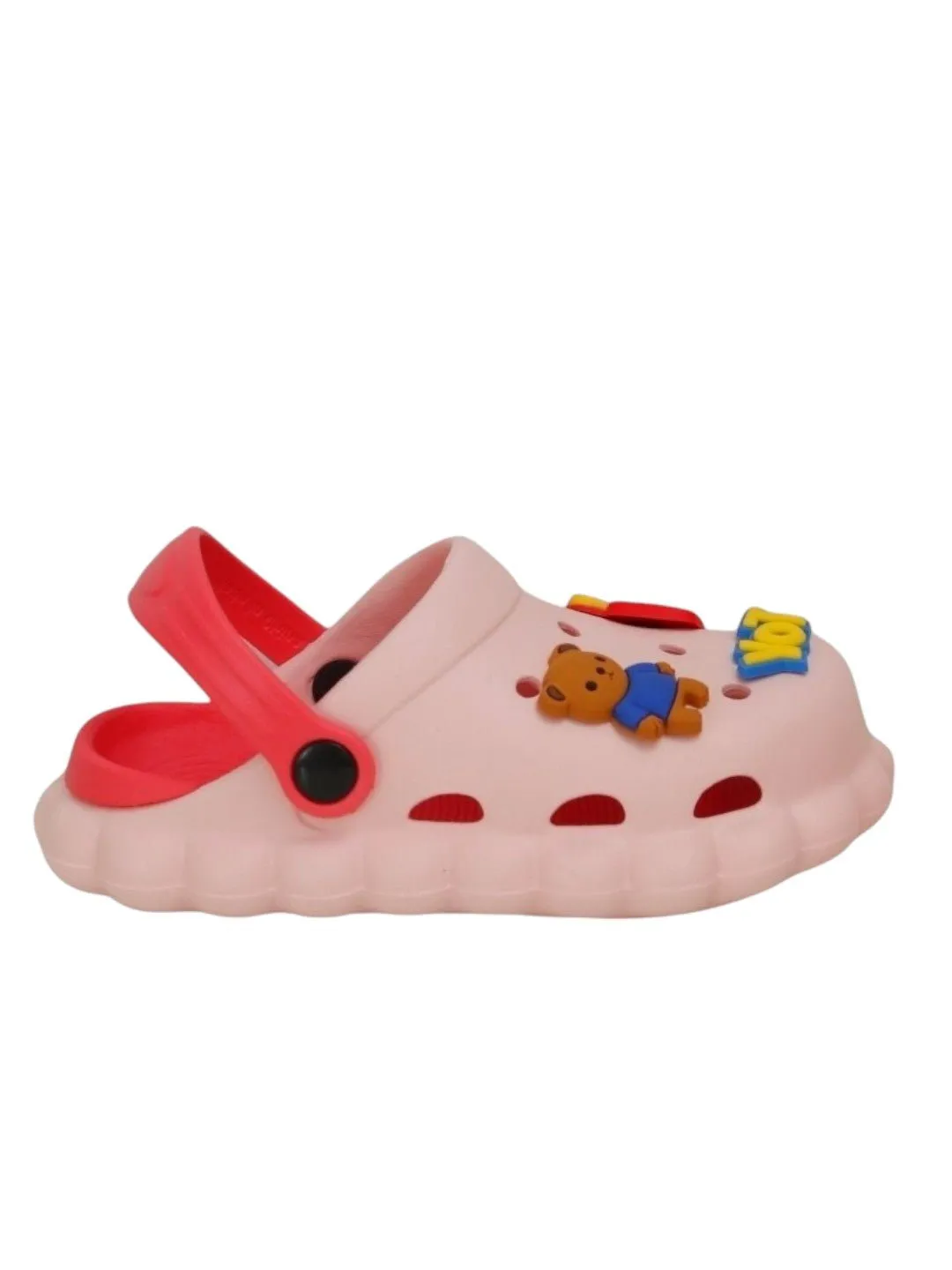 Playful Pals Toddler Clogs with Toy Bear Motif