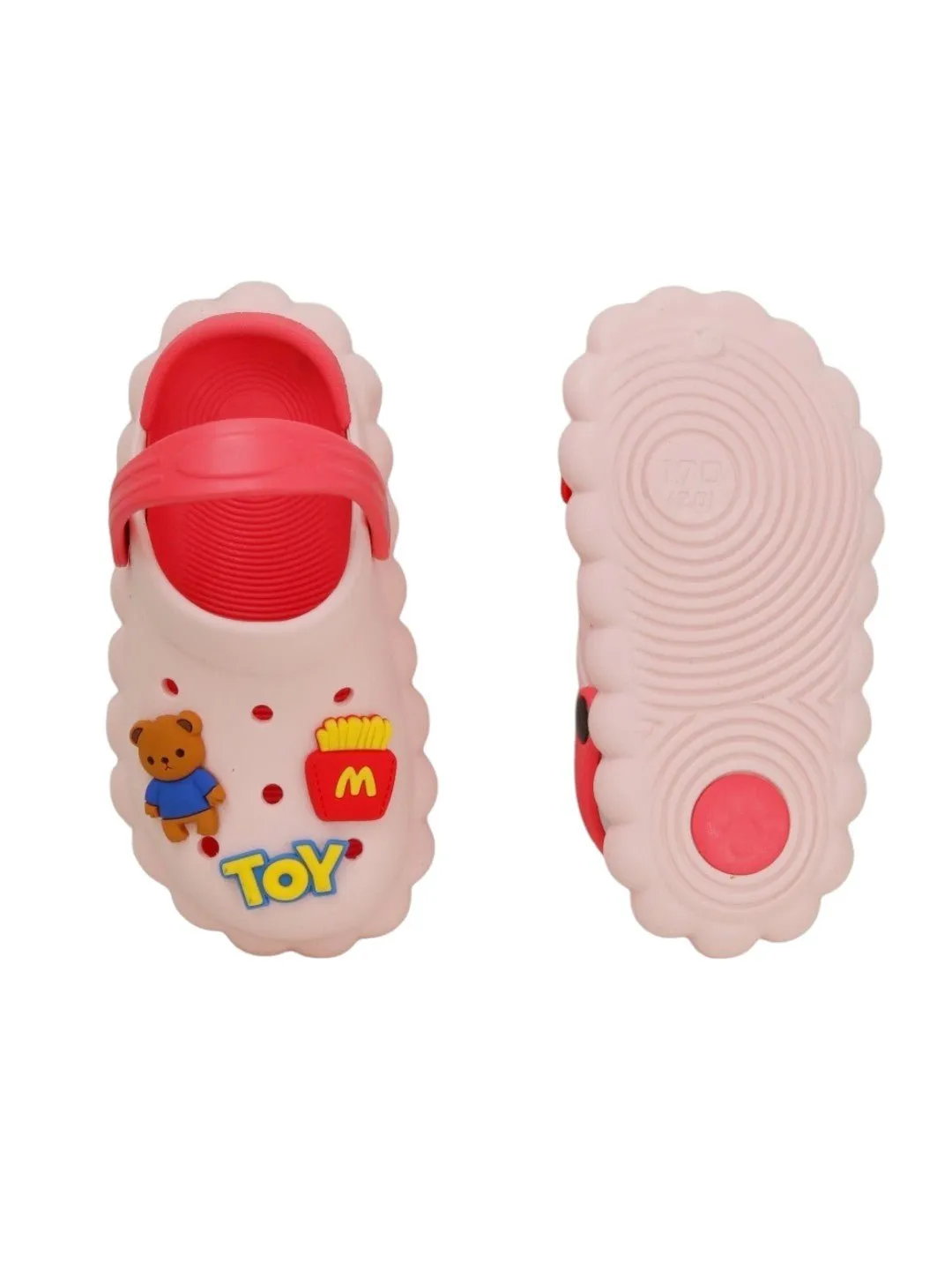 Playful Pals Toddler Clogs with Toy Bear Motif
