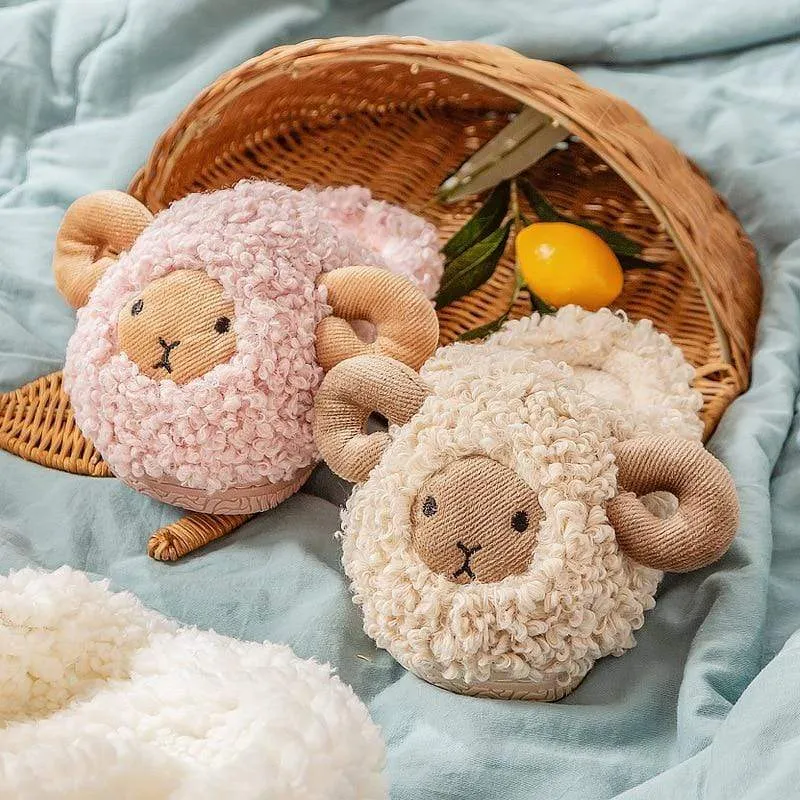 Playful Sheep Slippers