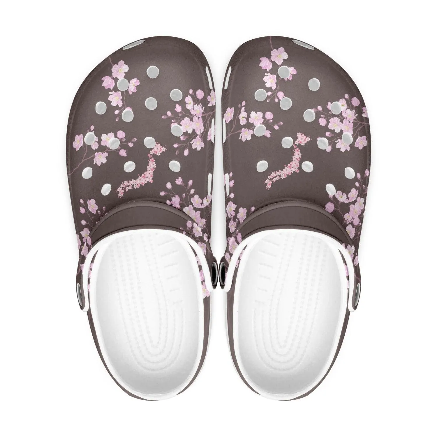 Plum Sakura Clogs
