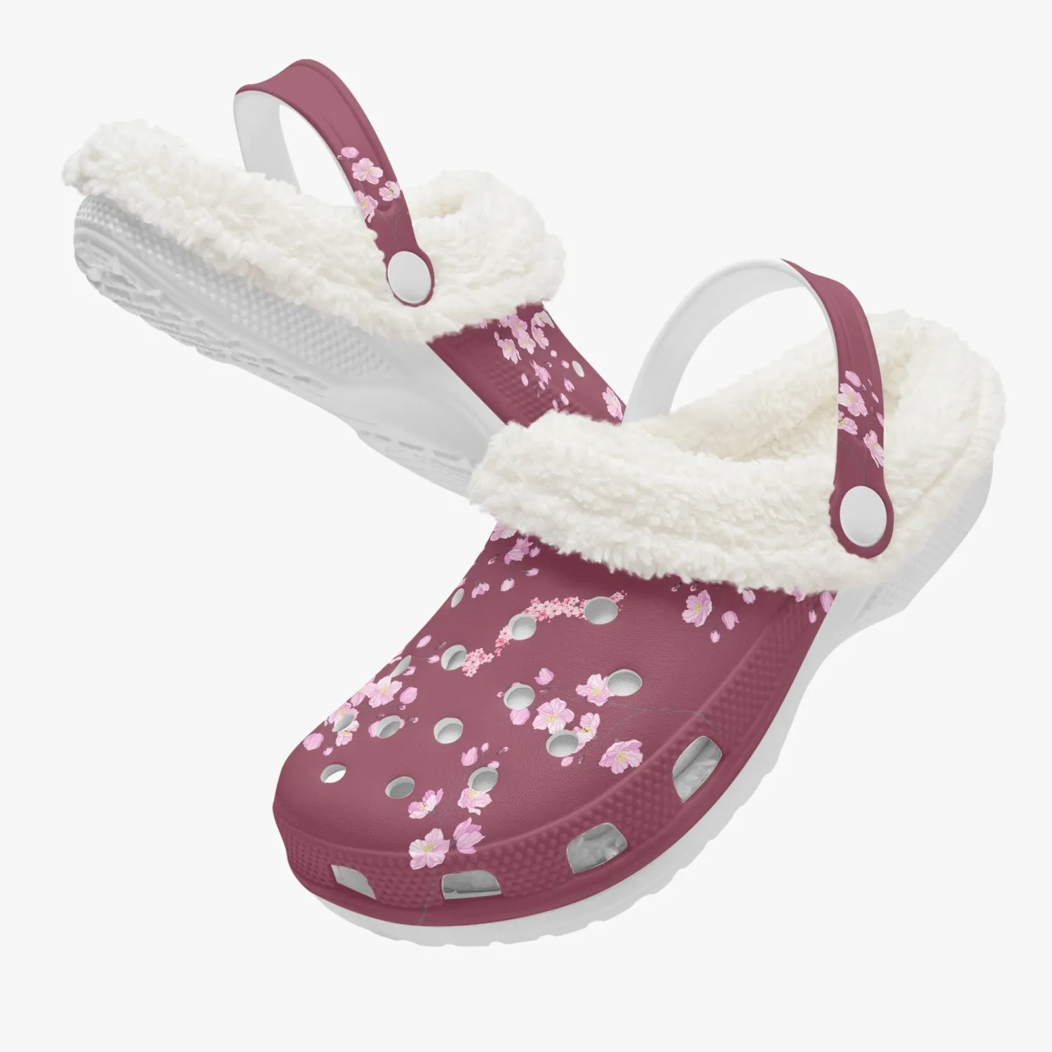 Plum Sakura Clogs