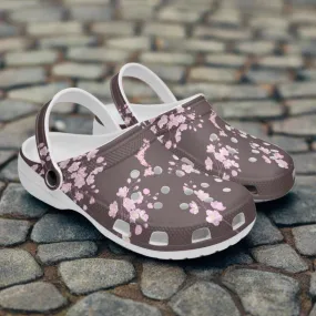 Plum Sakura Clogs