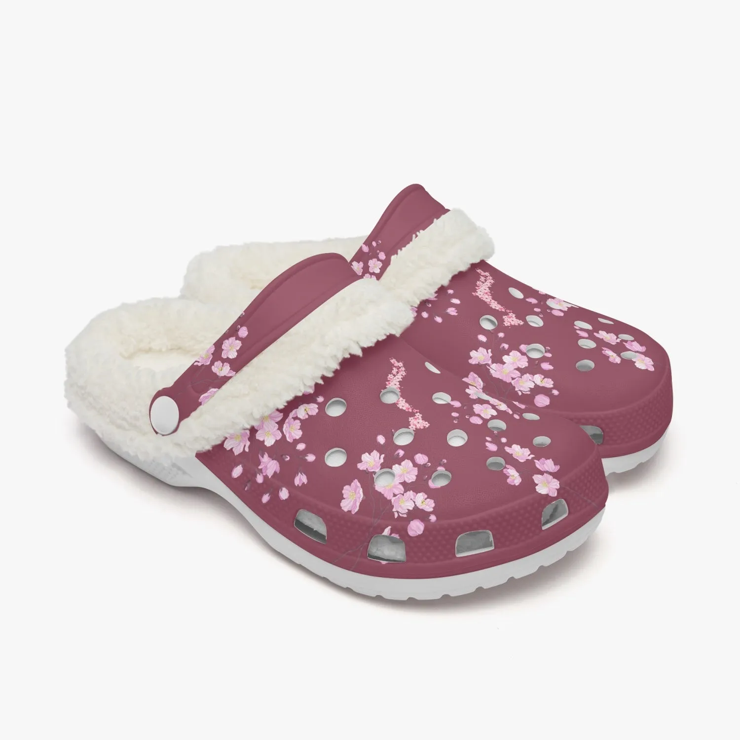 Plum Sakura Clogs