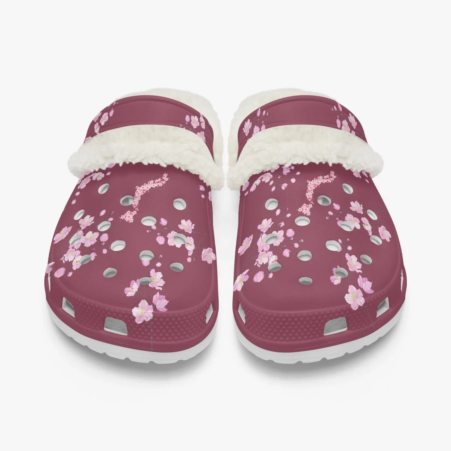 Plum Sakura Clogs
