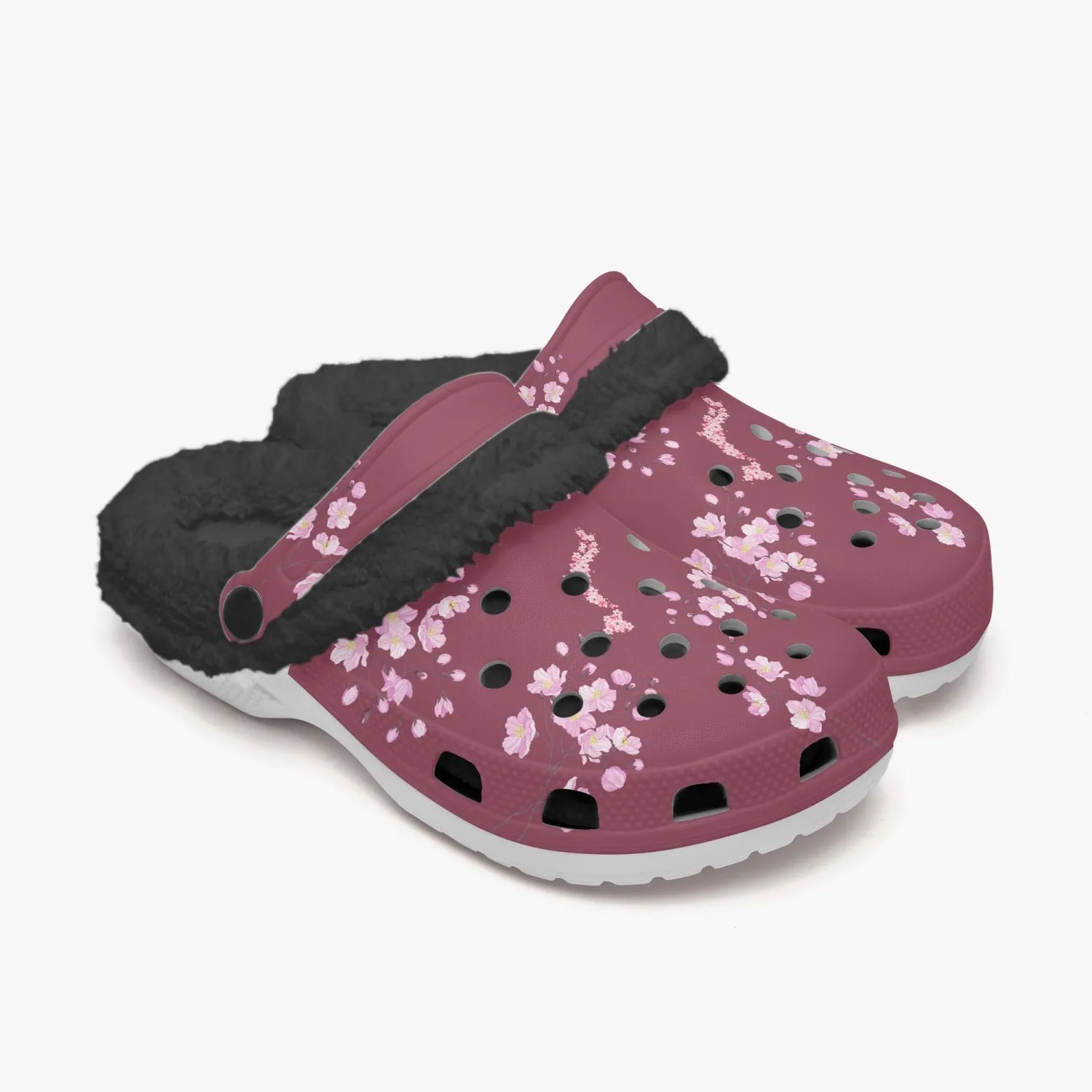 Plum Sakura Clogs