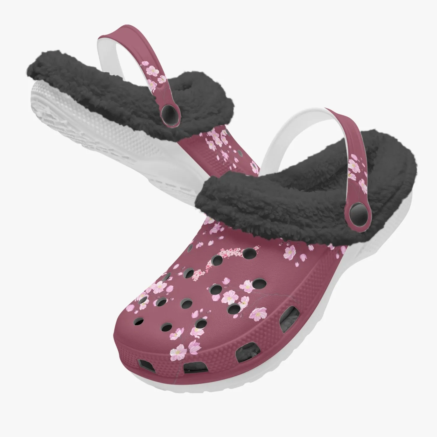 Plum Sakura Clogs