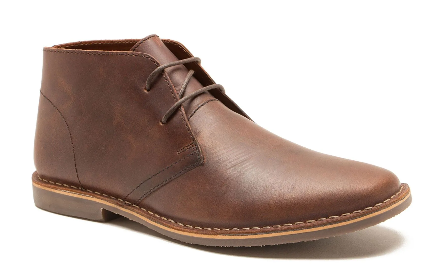 Red Tape Crick Gobi Leather Mens Lace Desert Boots