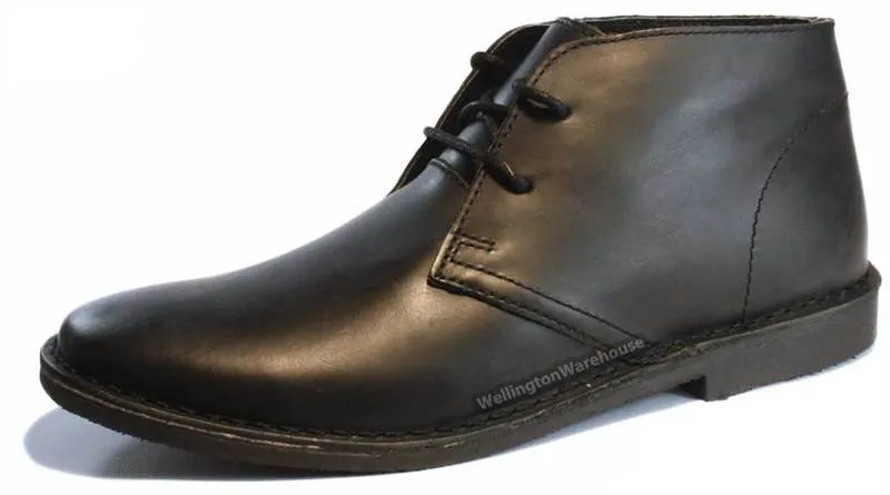 Red Tape Crick Gobi Leather Mens Lace Desert Boots