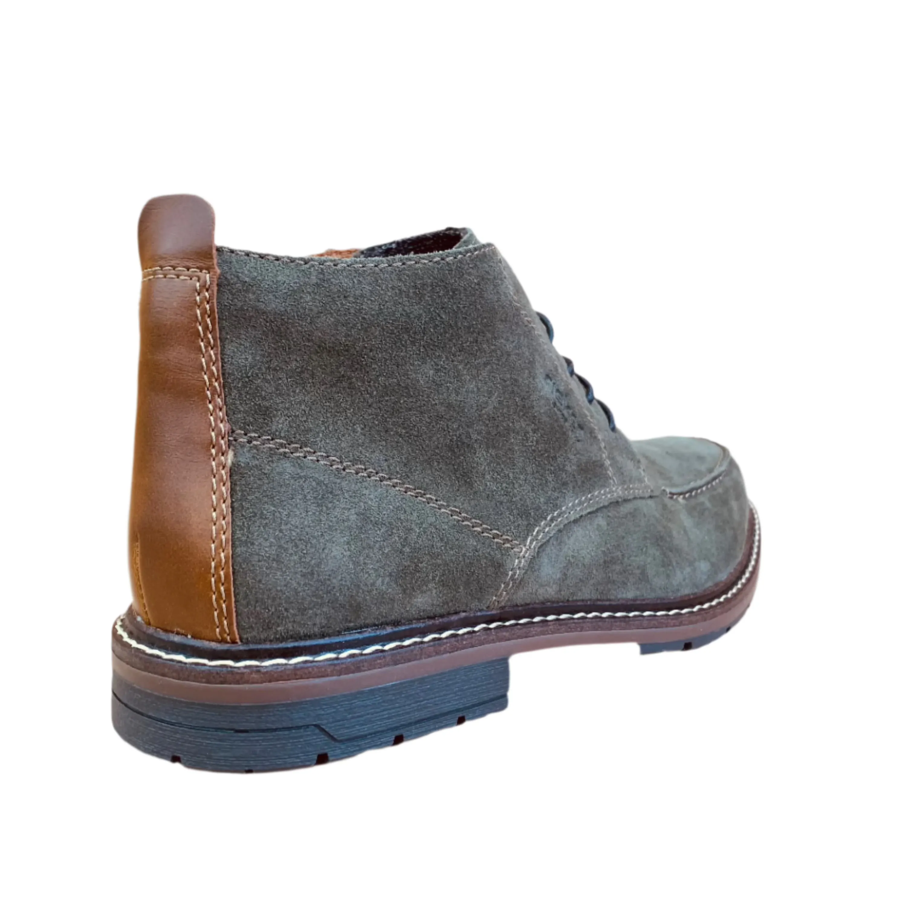 Rieker Mens Leather Desert Boots - Green