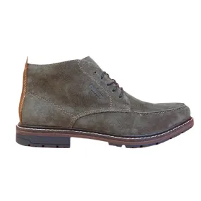 Rieker Mens Leather Desert Boots - Green