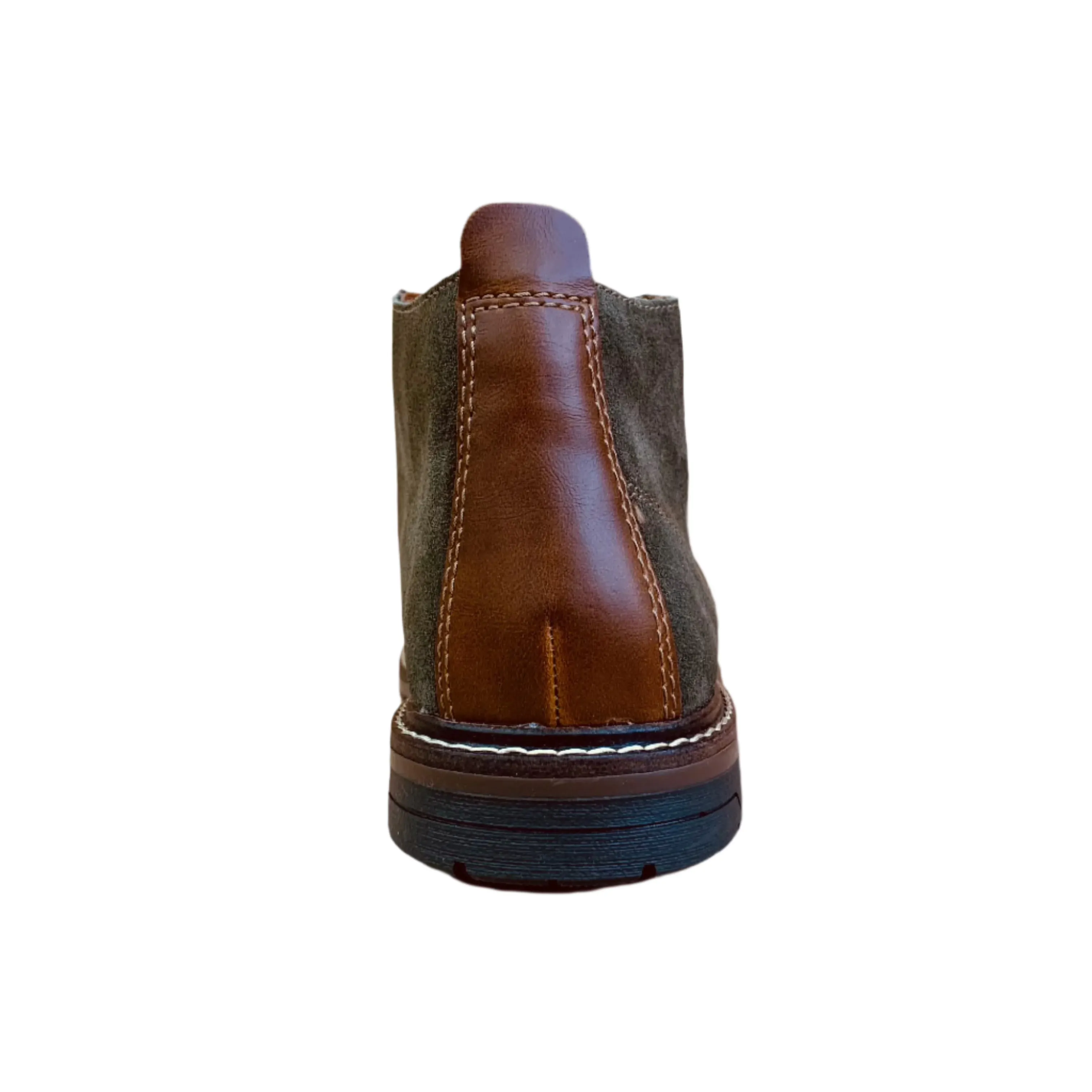 Rieker Mens Leather Desert Boots - Green