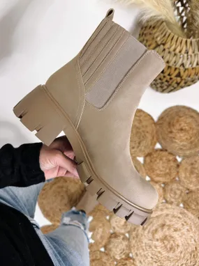 Rigo Stone Slip On Chunky Lug Sole Booties by MIA