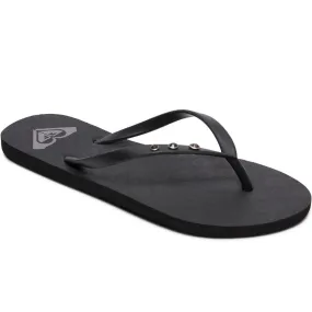 Roxy Womens Viva Glitz Flip Flops - Black