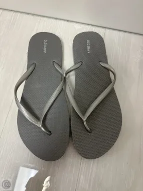 Sandals Flip Flops By Old Navy In Grey, Size: 11