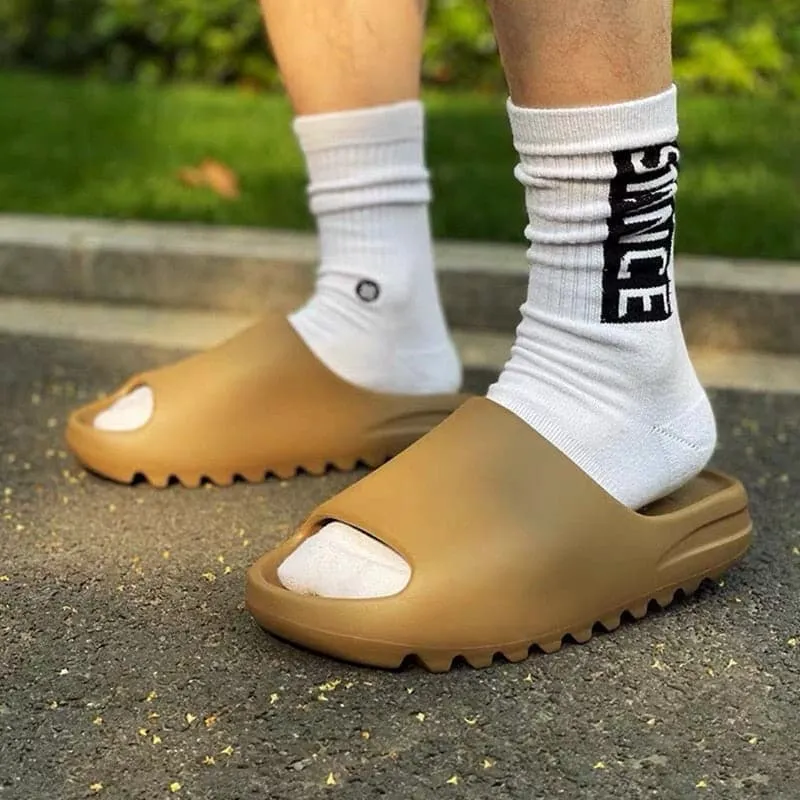 Slides For Men Luxury Brand Outdoor 2022 Trending Thick Bottom Sliders Beach Sandals Designer Bone Slides For Women