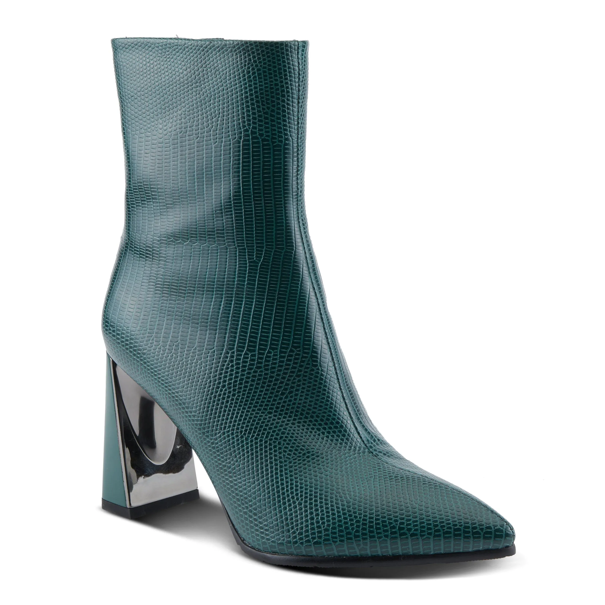 Spring Step Shoes Azura Attention Women's Striking Animal Leather Booties