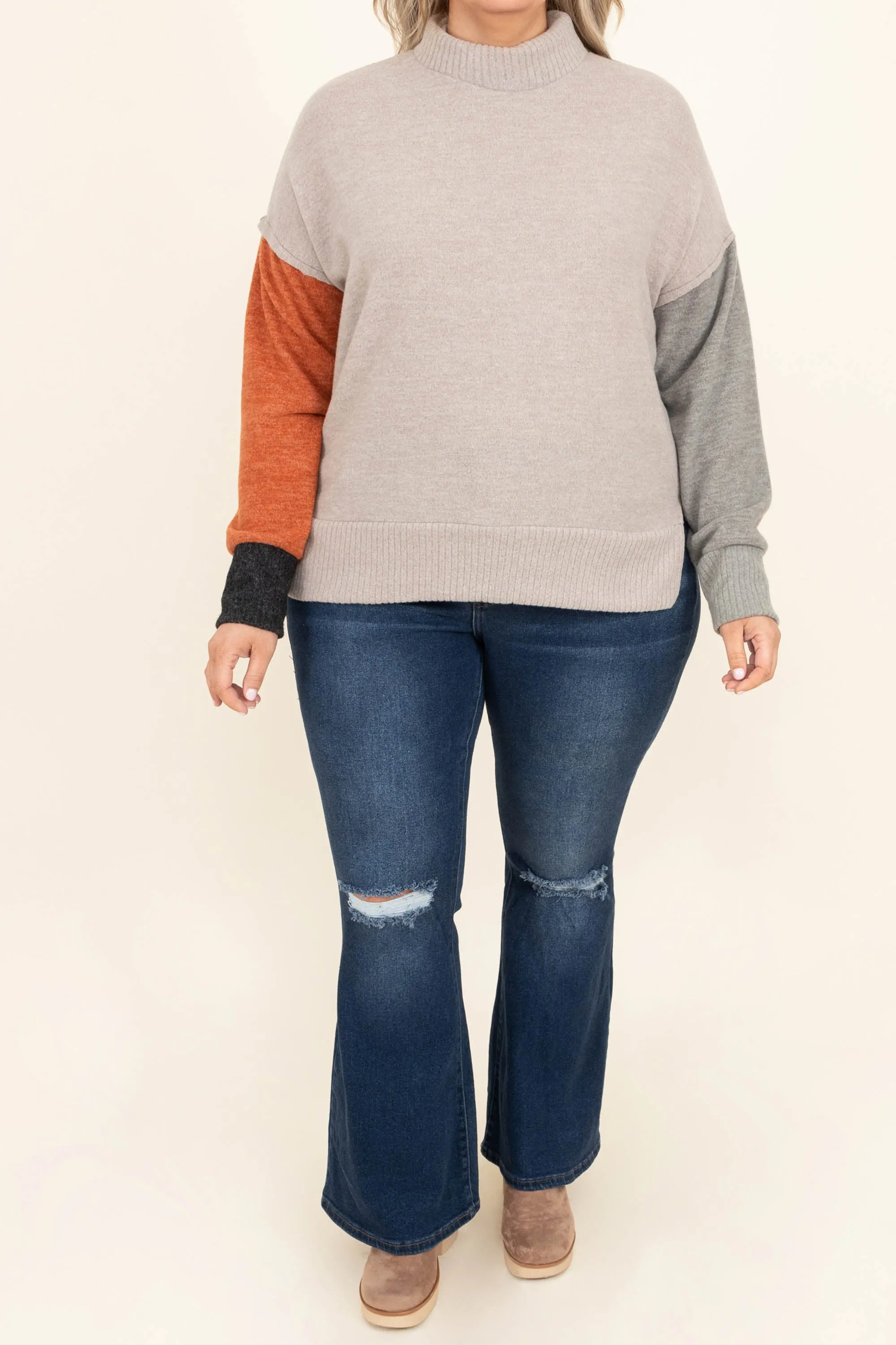 Star Of The Picture Sweater, Taupe