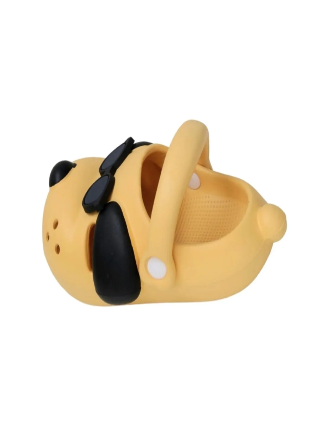 Sunny Shades Boy's Clogs - Cheerful Yellow with Cool Puppy Design